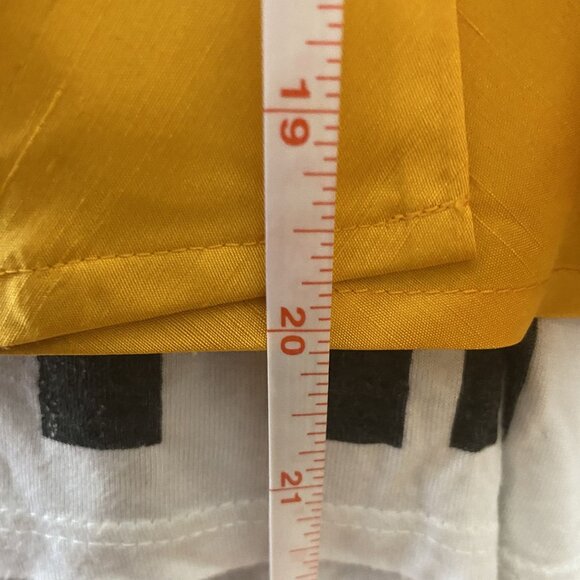 Coldwater Creek Womans Wrap Top Size M Petite Yellow Silk Sleeveless Tie Detail - Picture 6 of 12